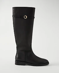 Ann Taylor Chain Wrap Leather Riding Boot Women's