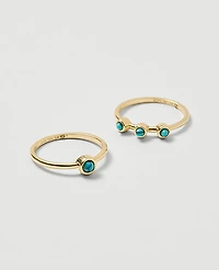 Ann Taylor Turquoise Ring Set Size 7 Turquoise Ocean Women's