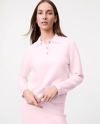 Ann Taylor Weekend Henley Sweater Women's