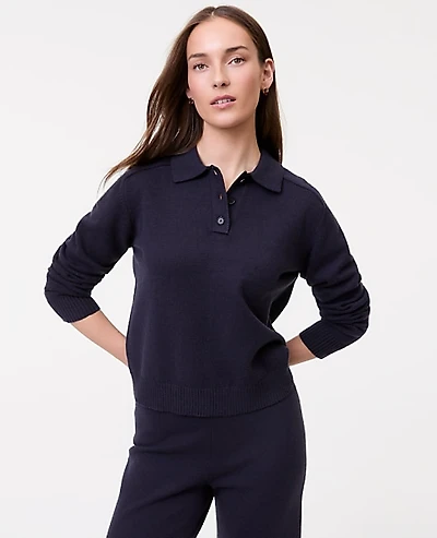 Ann Taylor Weekend Henley Sweater Women's