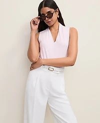 Ann Taylor Sleeveless V-Neck Top Women's