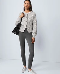 Ann Taylor Petite Weekend Classic Easy Fit Legging Moonlight Grey Heather Women's
