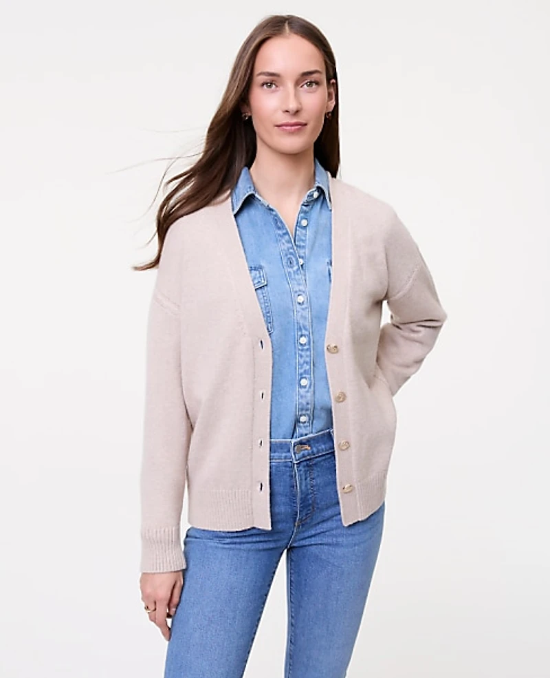 Ann Taylor Weekend Boyfriend Cardigan Women's