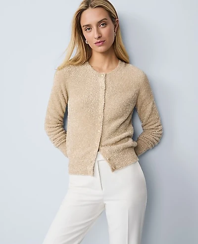 Ann Taylor Petite Shimmer Cardigan Women's