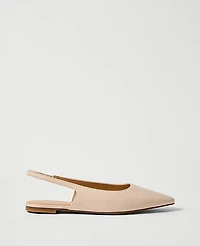 Ann Taylor Leather Slingback Flat Women's