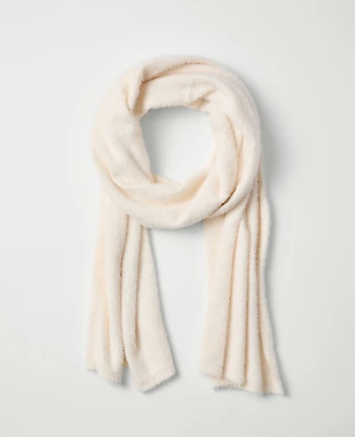 Ann Taylor Fringe Blanket Scarf Feather Women's