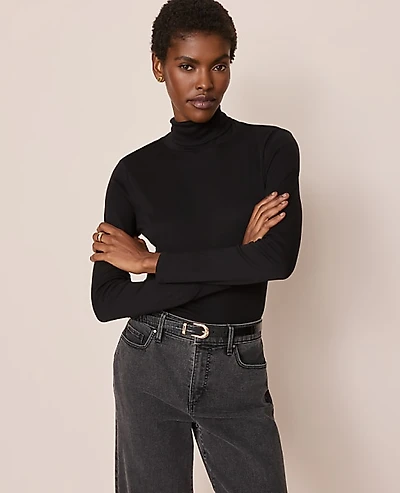 Ann Taylor Petite Weekend Cozy Crew Neck Sweater Women's