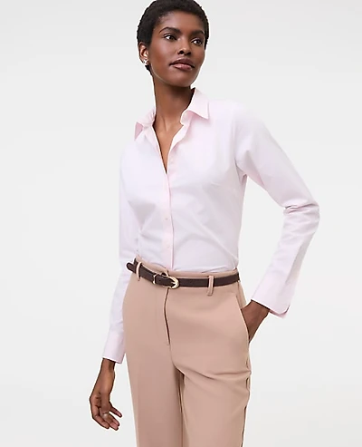 Ann Taylor Perfect Shirt Size 6 Blush Haze Women's