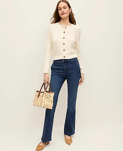 Ann Taylor The Petite Boot Jean Classic Mid Wash Women's