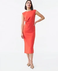 Ann Taylor Petite Crew Neck Twist Sheath Dress Women's