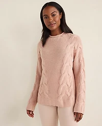 Ann Taylor Haven Well Within Cashmere Cable Roll Neck Sweater Women's