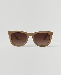 Ann Taylor Rounded Square Sunglasses Light Brown Sugar Women's