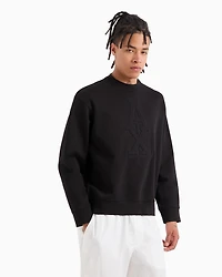 French Terry Embossed Logo Sweatshirt