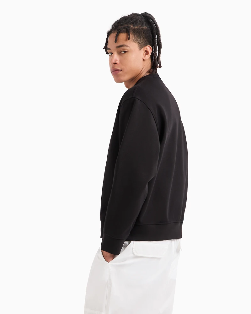 French Terry Embossed Logo Sweatshirt
