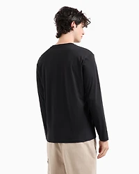 Pima Cotton Print Long Sleeve T-Shirt