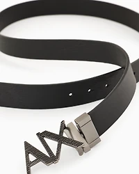 Belt with A|X logo buckle
