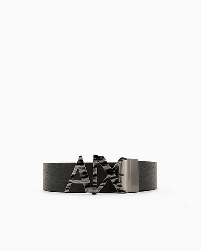 Belt with A|X logo buckle
