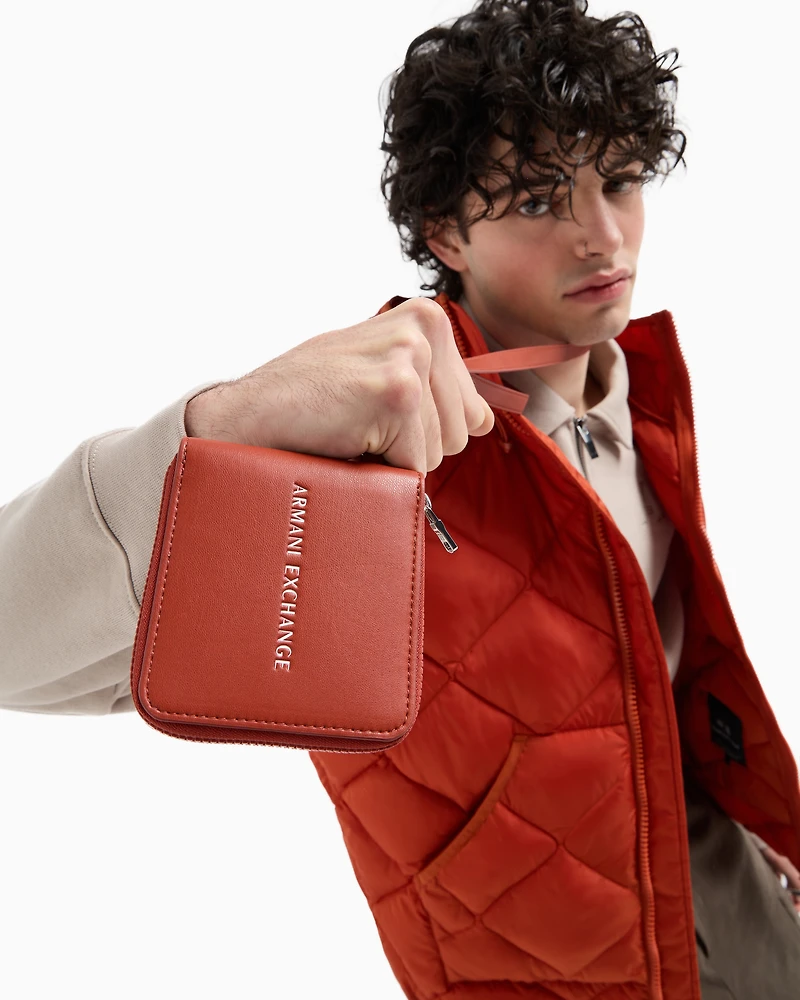 Mini wallet with drawstring