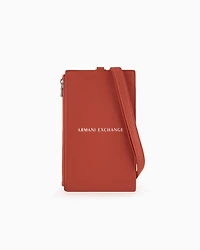 iPhone holder with shoulder strap and logo