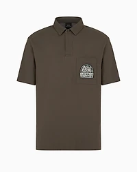 Organic Cotton Pique Polo with Logo Patch