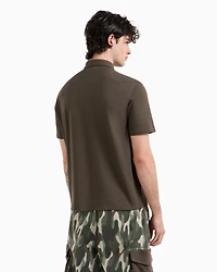 Organic Cotton Pique Polo with Logo Patch