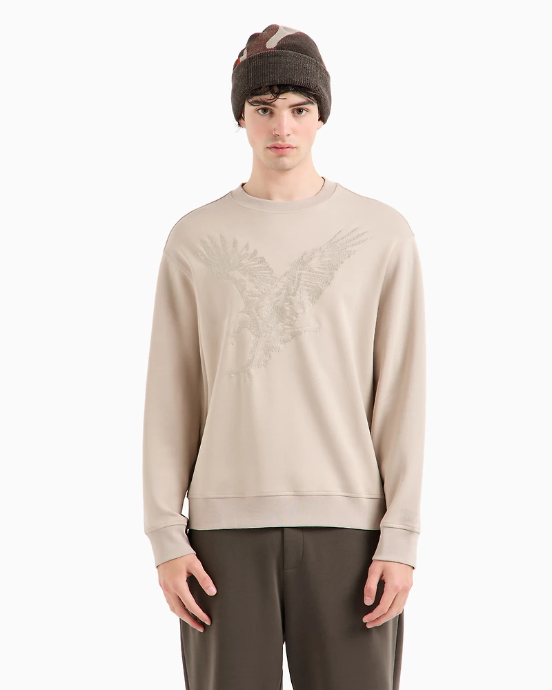 ASV Organic Cotton Embroidered Eagle Crewneck Sweatshirt