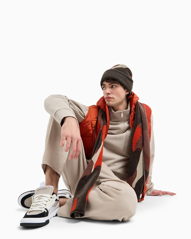 Cotton Pocket High Neck Sweatshirt