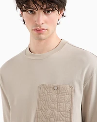 Relaxed fit T-shirt with contrast pocket ASV cotton