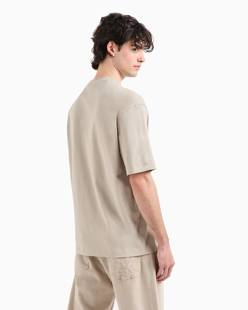Relaxed fit T-shirt with contrast pocket ASV cotton