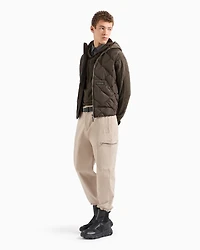 ASV Nylon Hooded Sleeveless Down Jacket