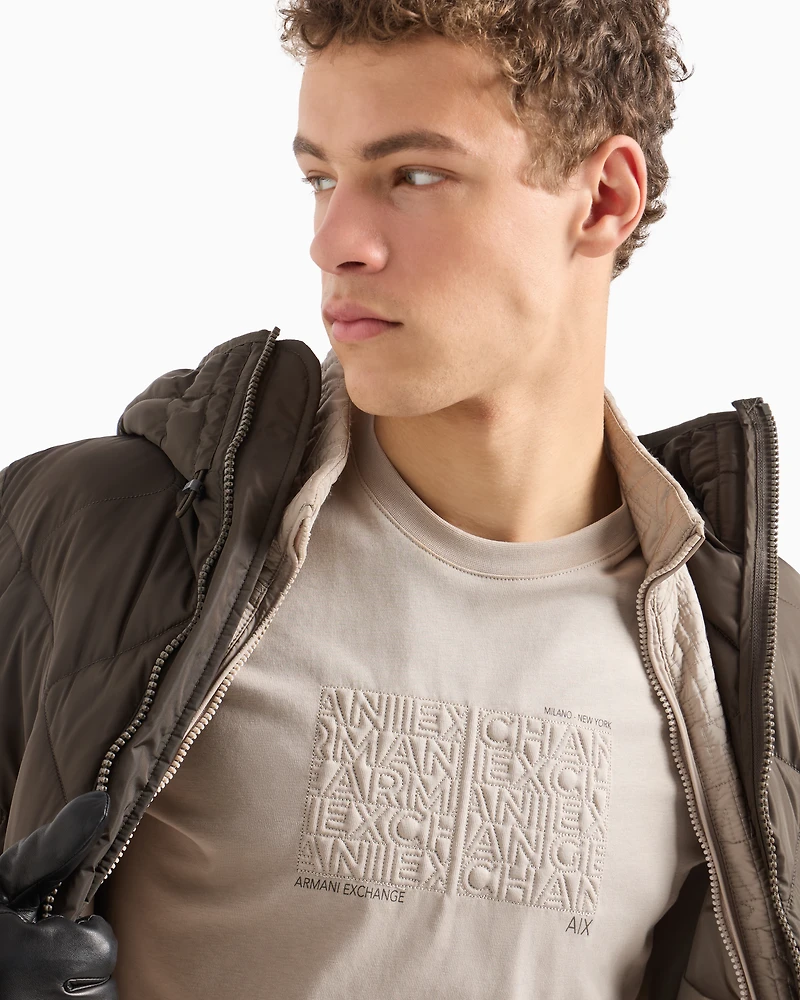ASV organic cotton regular fit T-shirt with embroidered lettering