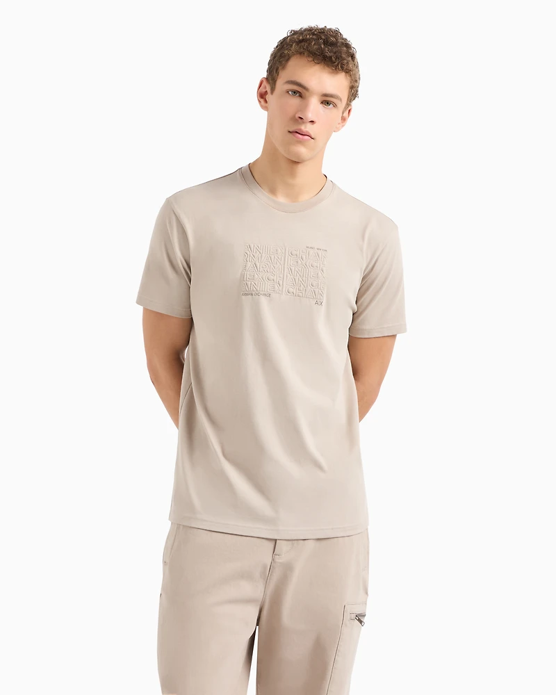 ASV organic cotton regular fit T-shirt with embroidered lettering