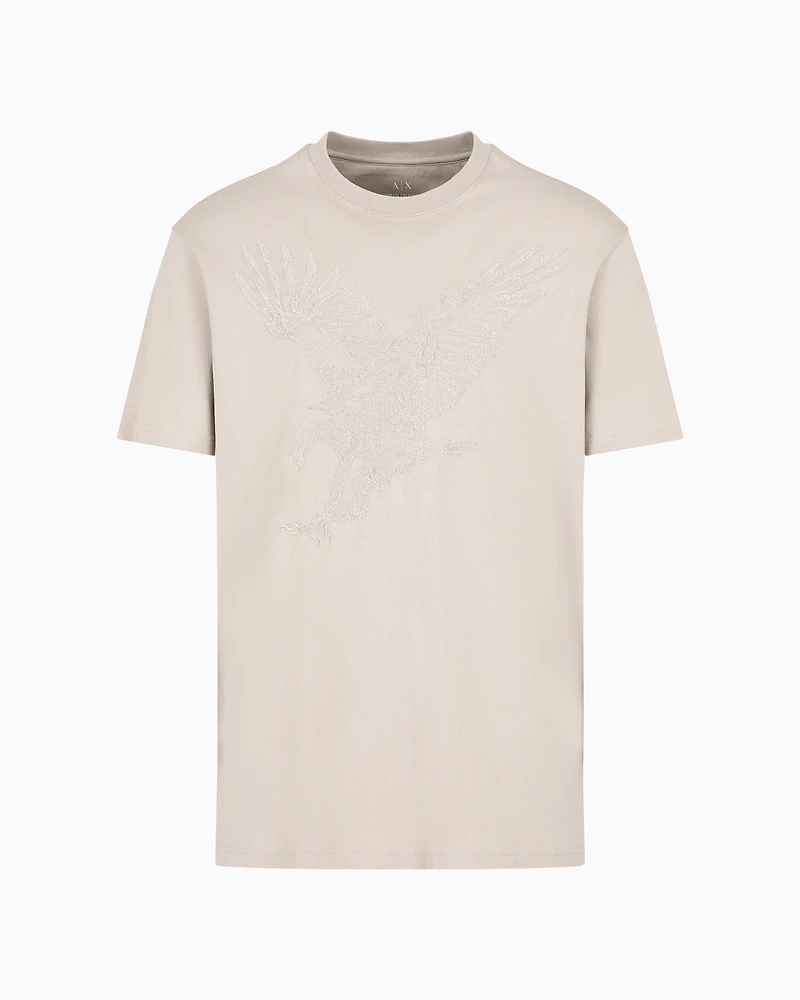 Regular fit T-shirt with eagle embroidery ASV jersey