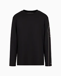 Pima Cotton Print Long Sleeve T-Shirt