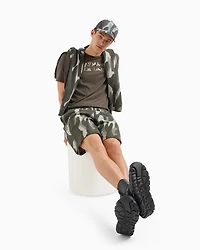 Regular fit T-shirt with camouflage logo ASV cotton