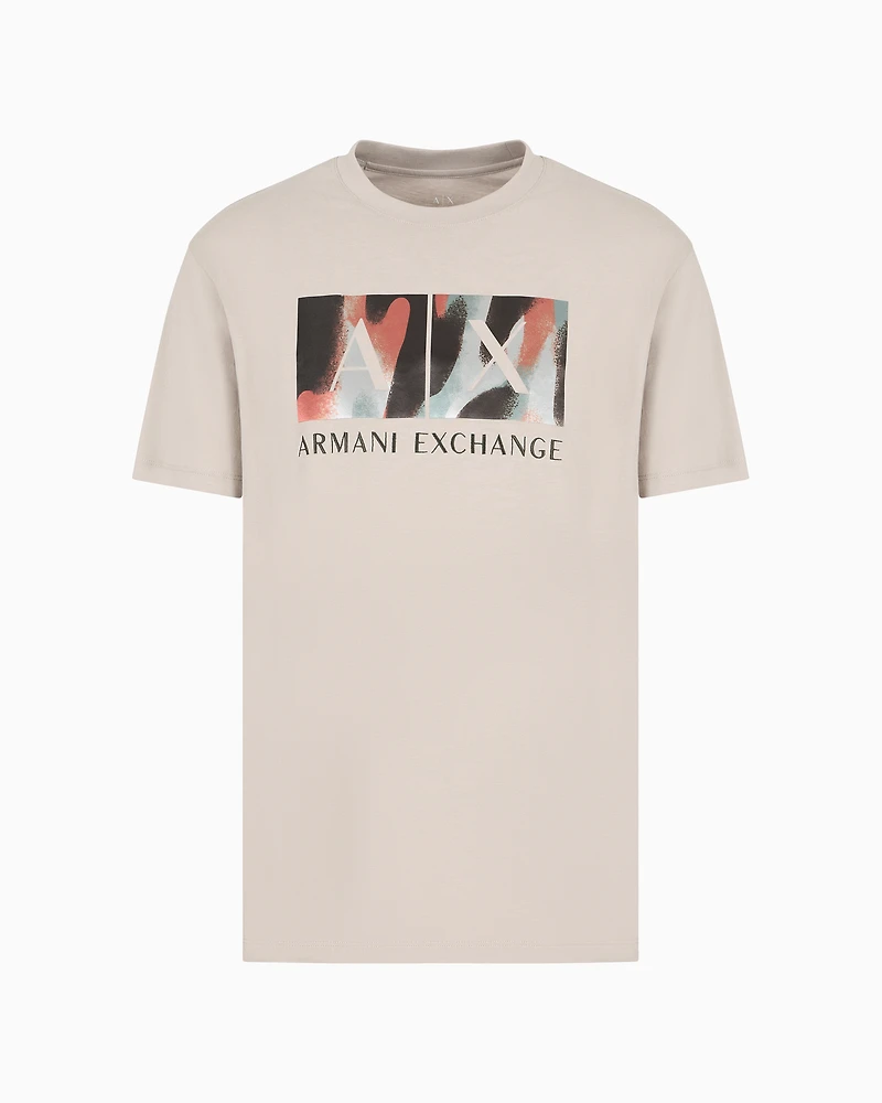 ASV Cotton Abstract Logo Print Regular Fit T-Shirt