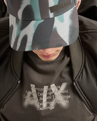 Regular fit T-shirt with urban military logo ASV cotton