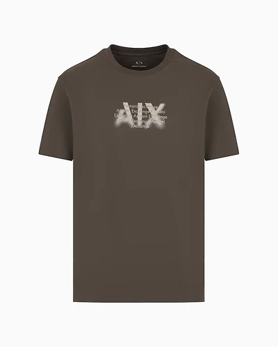 Regular fit T-shirt with urban military logo ASV cotton
