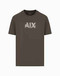 Regular fit T-shirt with urban military logo ASV cotton