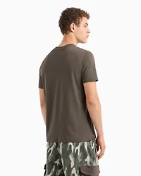 Regular fit T-shirt with urban military logo ASV cotton