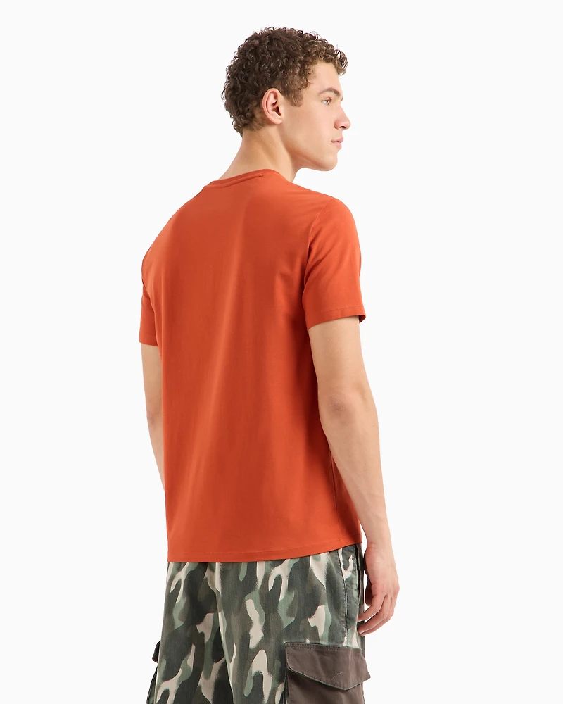 Slim fit T-shirt with 3D effect logo ASV stretch jersey