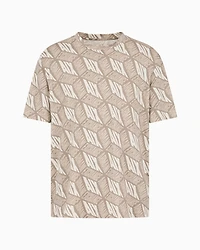 Regular fit t-shirt with 3D effect print ASV cotton