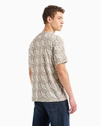 Regular fit t-shirt with 3D effect print ASV cotton