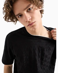 ASV Regular Fit T-Shirt with Contrast Crew Neck