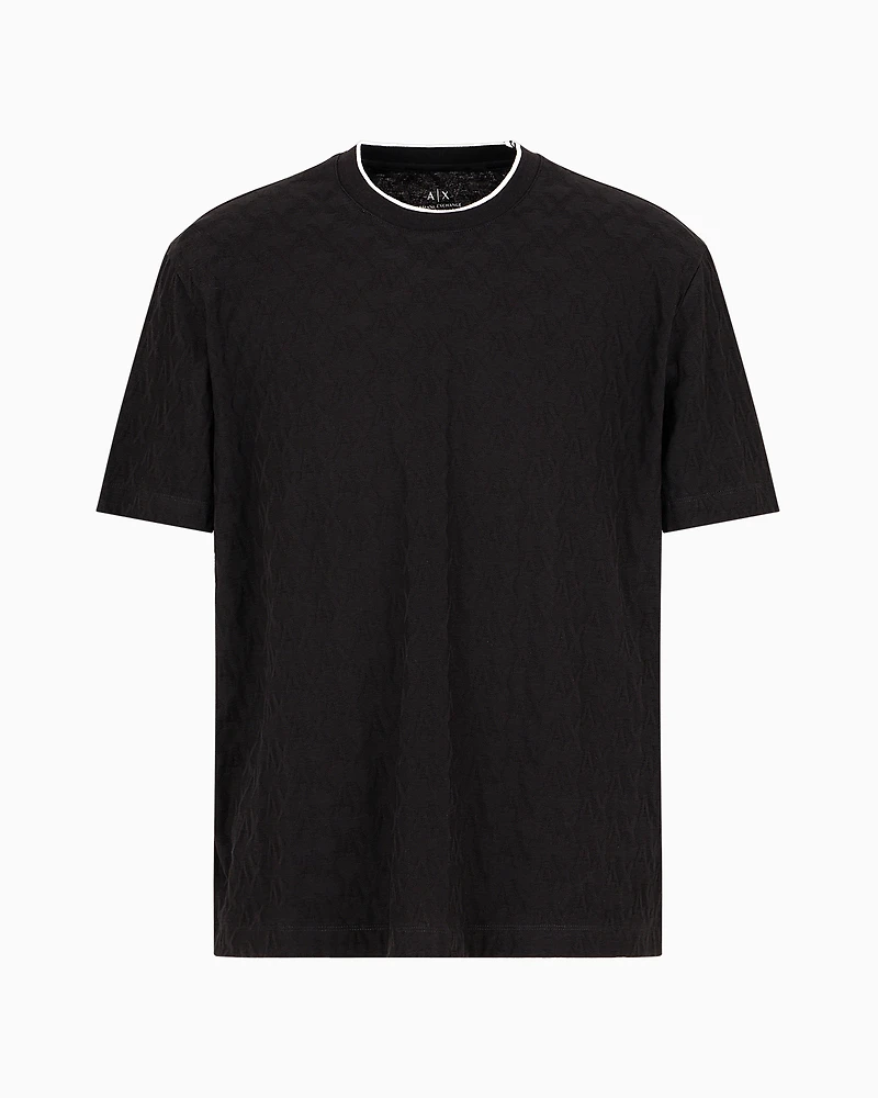 ASV Regular Fit T-Shirt with Contrast Crew Neck