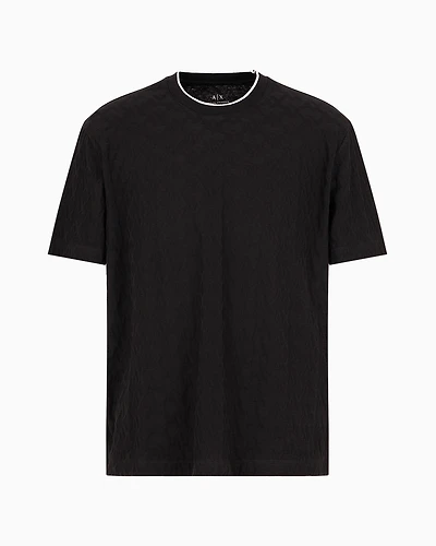 ASV Regular Fit T-Shirt with Contrast Crew Neck