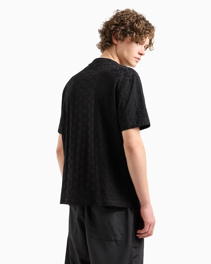 ASV Regular Fit T-Shirt with Contrast Crew Neck
