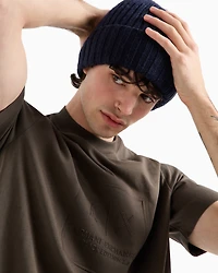 Regular fit T-shirt with maxi logo embroidery