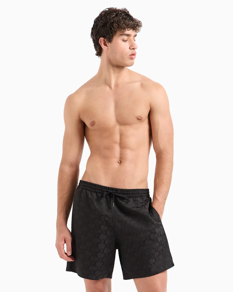 Monogram fabric boxer costume