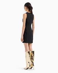 Short poplin dress